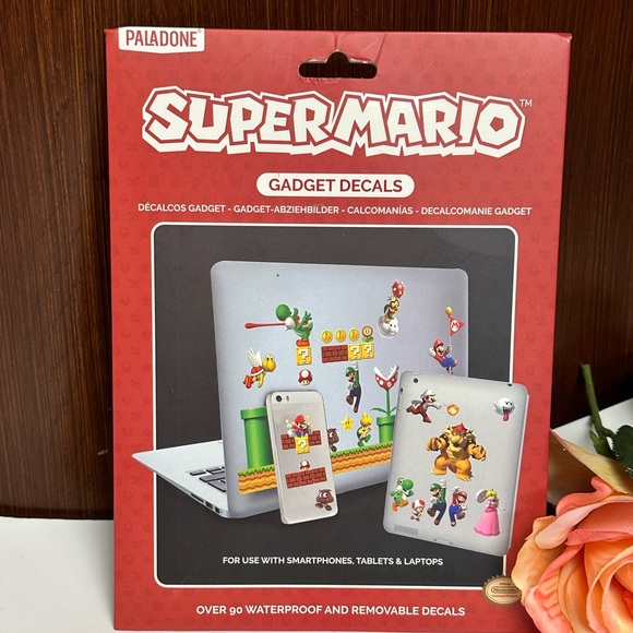 SUPER MARIO DECALS FOR USE WITH SMARTPHONES, TABLETS & LAPTOPS - Picture 8 of 9